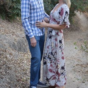 LoveStitch Maxi Wrap Dress